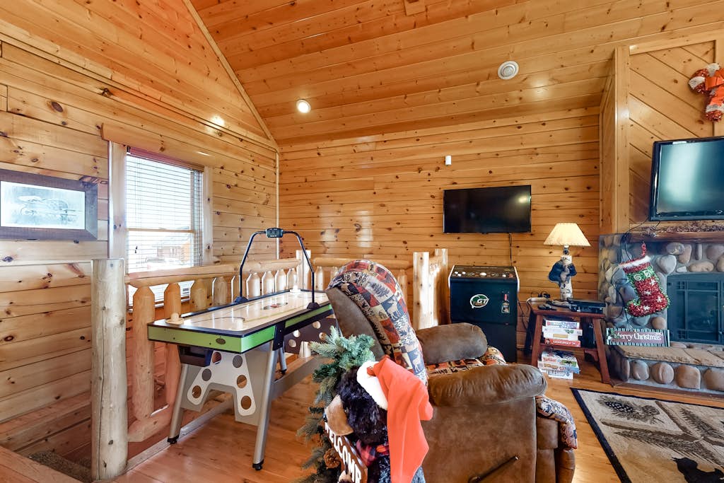 Mountain Top View Retreat Game Room